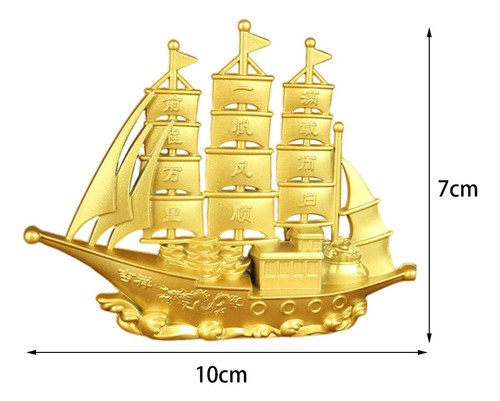 Estatueta De Decoração De Barco À Vela, Arte 10cmx7,8cm