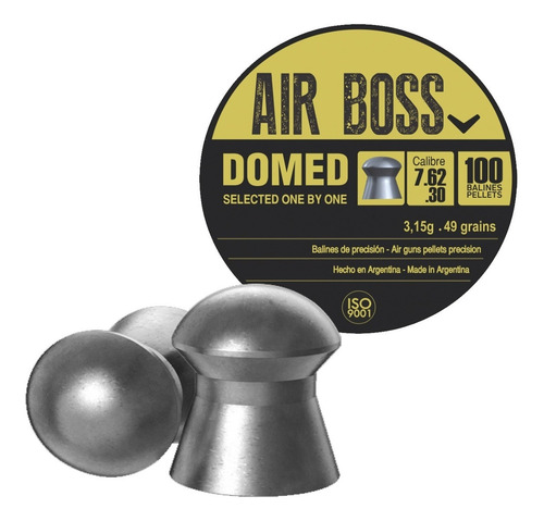 Imagen 1 de 10 de Balines Apolo Domed 7.62 Lata X 100 Rifles Aire Comprimido