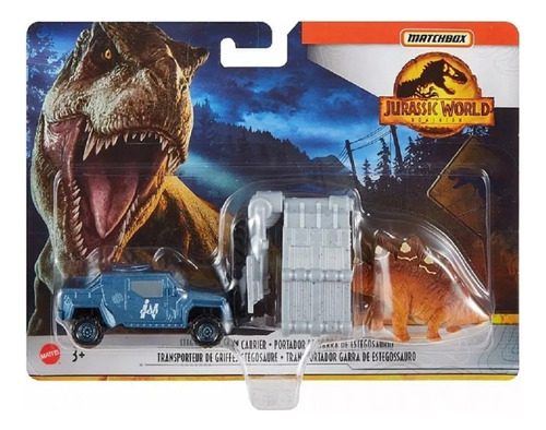 Juego De Camiones Dinosaurios Matchbox Jurassic World