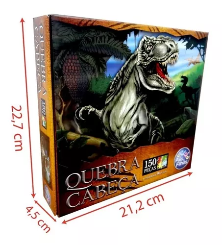 Quebra Cabeça 3D T-Rex Vs Triceratops Jurassic World 150 Peças Multikids -  BR2112