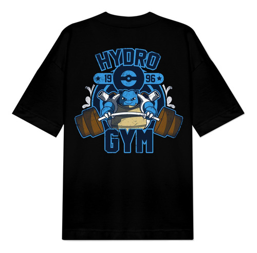 Camiseta Gym Oversize Hydrogym Blastoise Personalizado