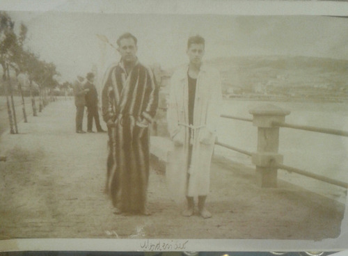 Antigua Postales Postal Pareja De Hombres Uruguay