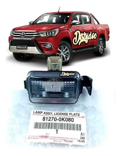 Faro Luz Patente Completo Original Toyota Hilux 2016/