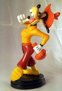 Estatueta Pateta Cowboy 17cm De Agostini Original Disney Imp