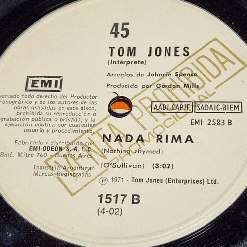Simple Tom Jones Emi C4
