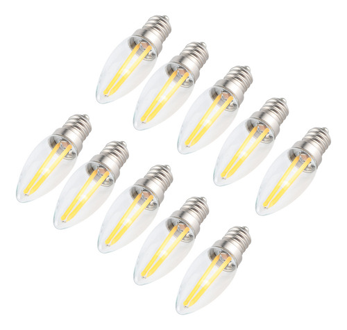 Bombillas Led E12 Pequeñas De Filamento Largo, 10 Unidades,