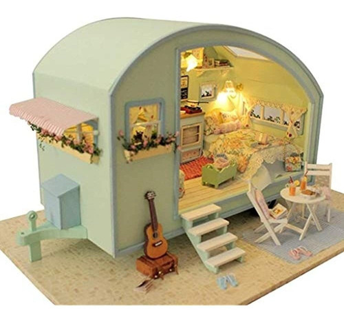Rylai 3d Puzzles Casa De Muñecas En Miniatura De Madera Kit