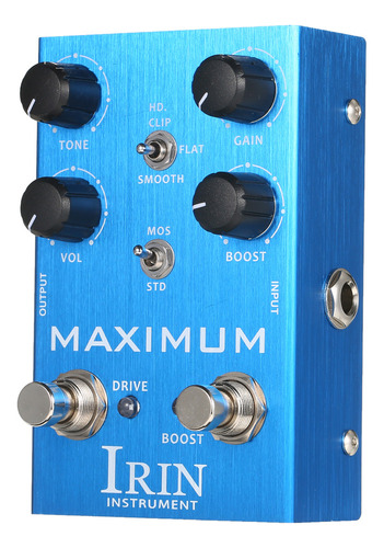 Pedal De Efectos De Guitarra Irin Overdrive 2, Interruptor D