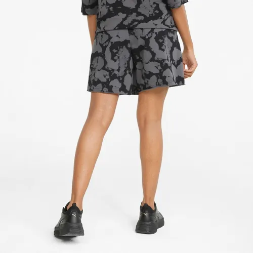 Short Puma Summer Graphic Aop Longline Shorts Tr Negro Mujer