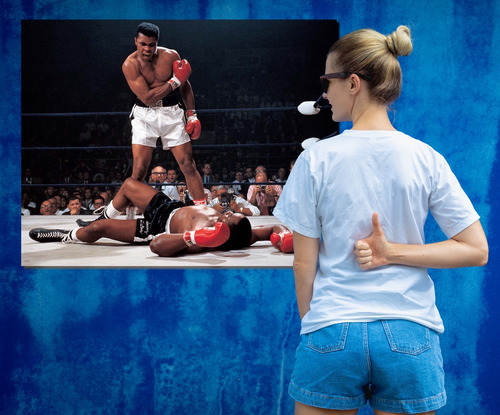 Cuadro Decorativo Muhammad Ali Vs Liston Box / Tela