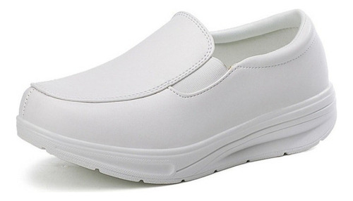 Pequeños Zapatos De Refuerzo Blancos, Zapatos De Enfermera