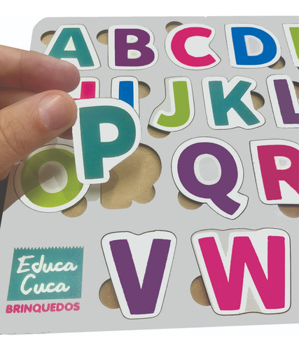 Kit 3 Quebra-cabeças Numeros Formas+alfabeto+animais