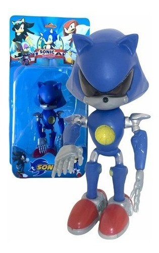 Muñeco Metal Sonic - Articulado 13 Cm Aprox Sonic X - Boom