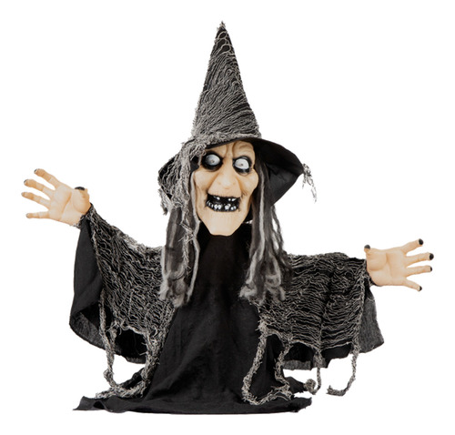 Animatronic Bruja Antigua Ghoulish Halloween 60cm Sonido