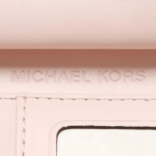 Billetera Michael Kors 35f8gtvw0b Con Diseño Siganture Color Beige Detalle Rosa De Cuero Sintético - 11cm X 18cm X 4cm