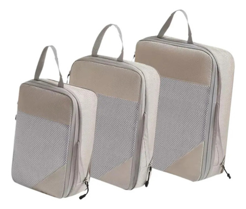 Kl Conjunto De Bolsas De Almacenamiento Comprimido For Beige