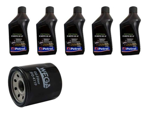 Kit Troca Oleo Petrol 10w30 Para Honda Gl 1500 A C 88-00