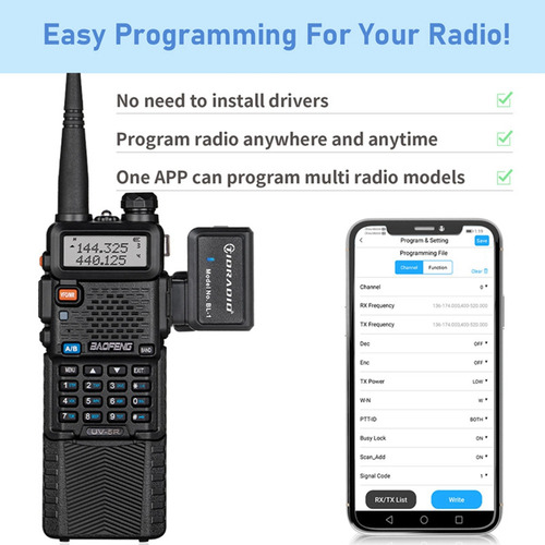 Y Escritor De Frecuencia Tidradio, Walkie Talkie,