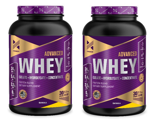 Combo X 2 Unidades Advanced Whey Protein Xtrenght - 907g C/u