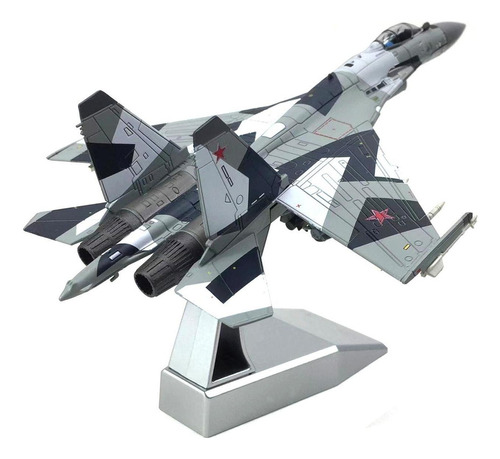 Avión De Combate Su-35 A Escala 1/100, Modelo Fundido A 