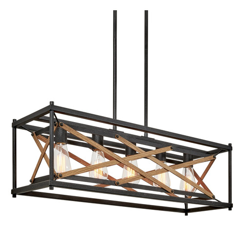 Kira Home Lexington Lámpara Rectangular De 32 Pulgadas Para