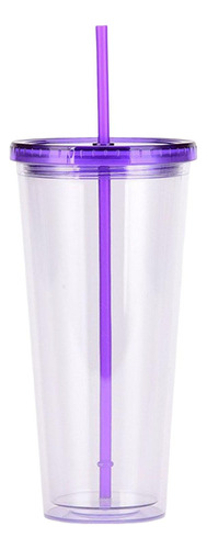 Vaso De Plástico Transparente, Vaso De Café Sin, Violeta