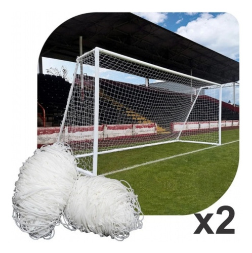 Red De Futbol 11 4mm Nylon 7.5x2.5x0.6m Uv Gismar