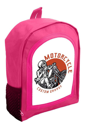 Mochila Infantil Rosa Nena Nene Motos R37