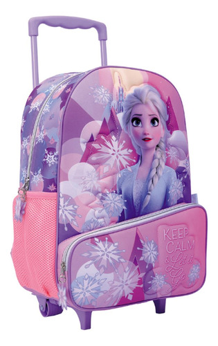 Mochila Carro 16 Frozen Rosa/lila Deporfan