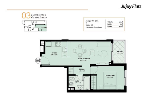 Increíble 2 Ambientes En Piso Alto Con Amenities - Parque Patricios