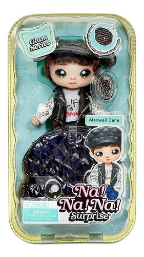 Muñeca Maxwell Dane 2 en 1 de la serie Pom Glam de Na Na Surprise