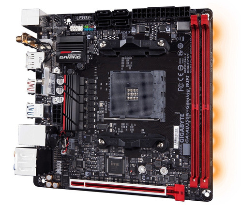 Placa Mãe Gigabyte Ab350n-gaming Wifi Amd B350 Mini Itx