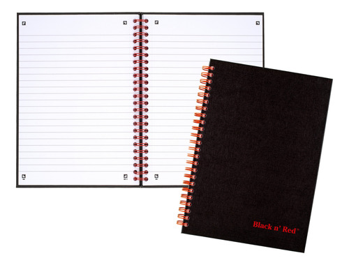 Paquete De 2 Cuadernos Ejecutivos Black N' Red Tapa Dura
