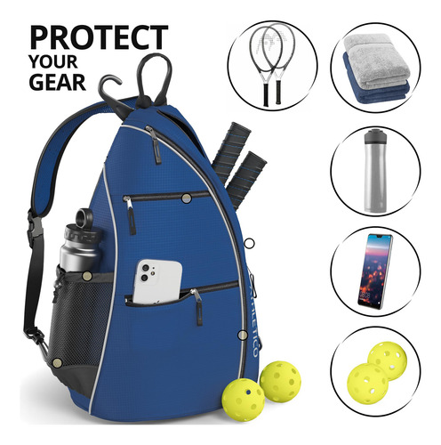 Mochila Cruzada Para Pickleball Y Viajes Unisex