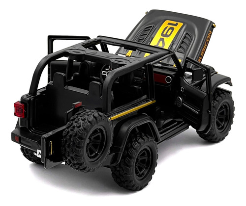 Jeep Wrangler Rubicon Luces Sonido Auto Escala 1:28 Metal