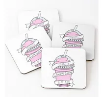 Comprar Set Posavasos Strawberry Boom Boom En Mi Boca Calidad Premiu