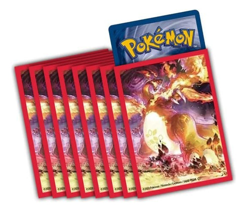 Pokemon - Fundas Para Tarjetas Charizard Vmax - Protectores.