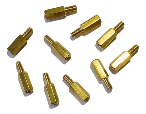 10 Tornillos Separadores Espaciadores M3x10mm Macho Hembra
