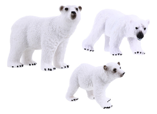 Adornos Con Diseño De Oso Polar De Ocean Animals Toys, Model