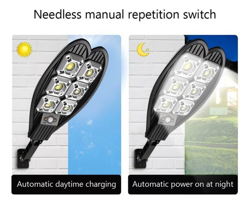 Lámpara Solar Led Con Detector De Movimiento Pir 700w