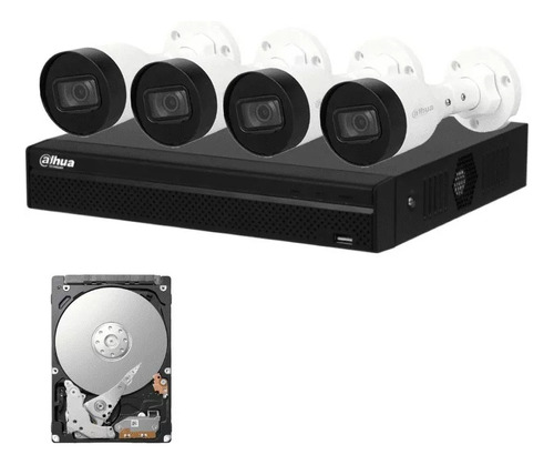 Kit Camaras De Seguridad 4 Camaras 2mp Ip Nvr Poe Disco 1tb