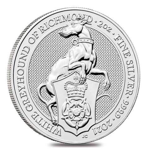 Robmar-inglaterra, Moneda De 2 Onsas De Plata Pura 0,999