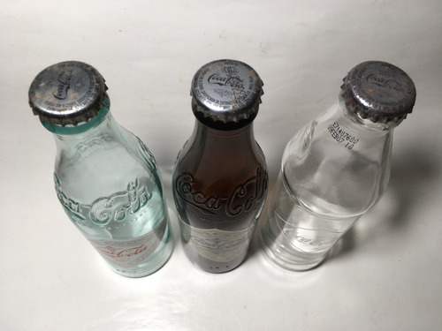 Lote X3 Botellas Coca-cola Originales Edición Histórica (Usado)