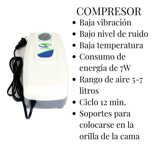 Colchon Antillagas De Presion Alterna Antiescaras Sc 485 Color Cafe