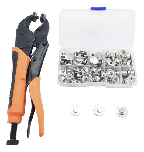 Kit De Alicates Ajustables Snap Fastener Para Botones A Pres