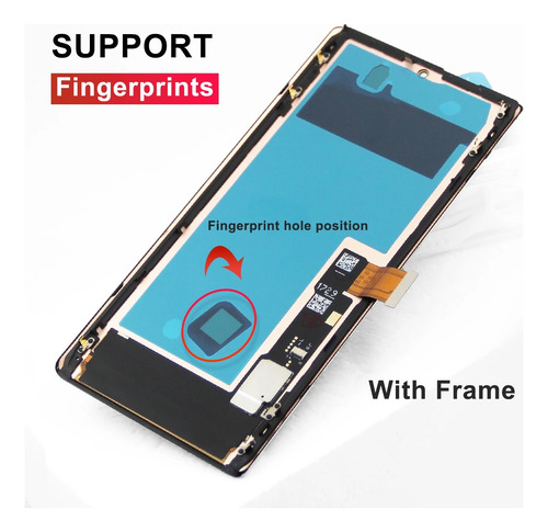 Tela Display Frontal Google Pixel 6 Pro Original C/ Moldura.