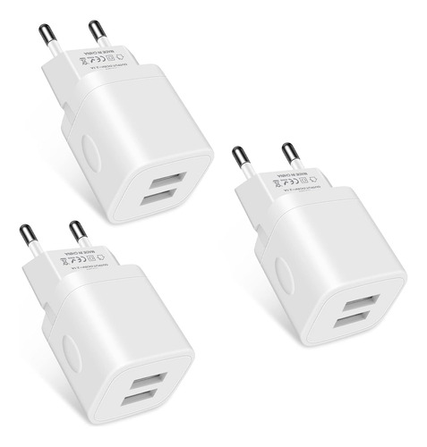 Adaptador Enchufe Viaje Europeo Para iPhone Telefono Android