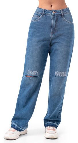 Pantalon Moda Denim Mujer Vixeny