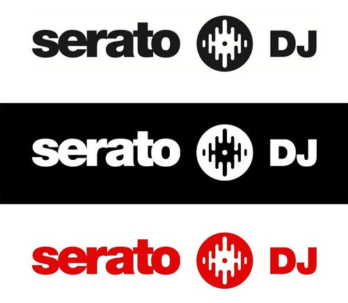 4 Adesivos Logo Serato Dj 15cm (selecione A Cor)