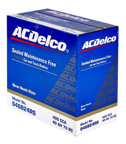 Imagen 5 de 5 de Batería Automotriz Acdelco 40ah S46b24rs 400 Cca